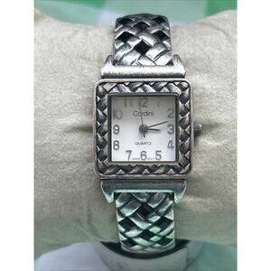 Cardini Silver Tone Women’s Cuff Quartz Watch